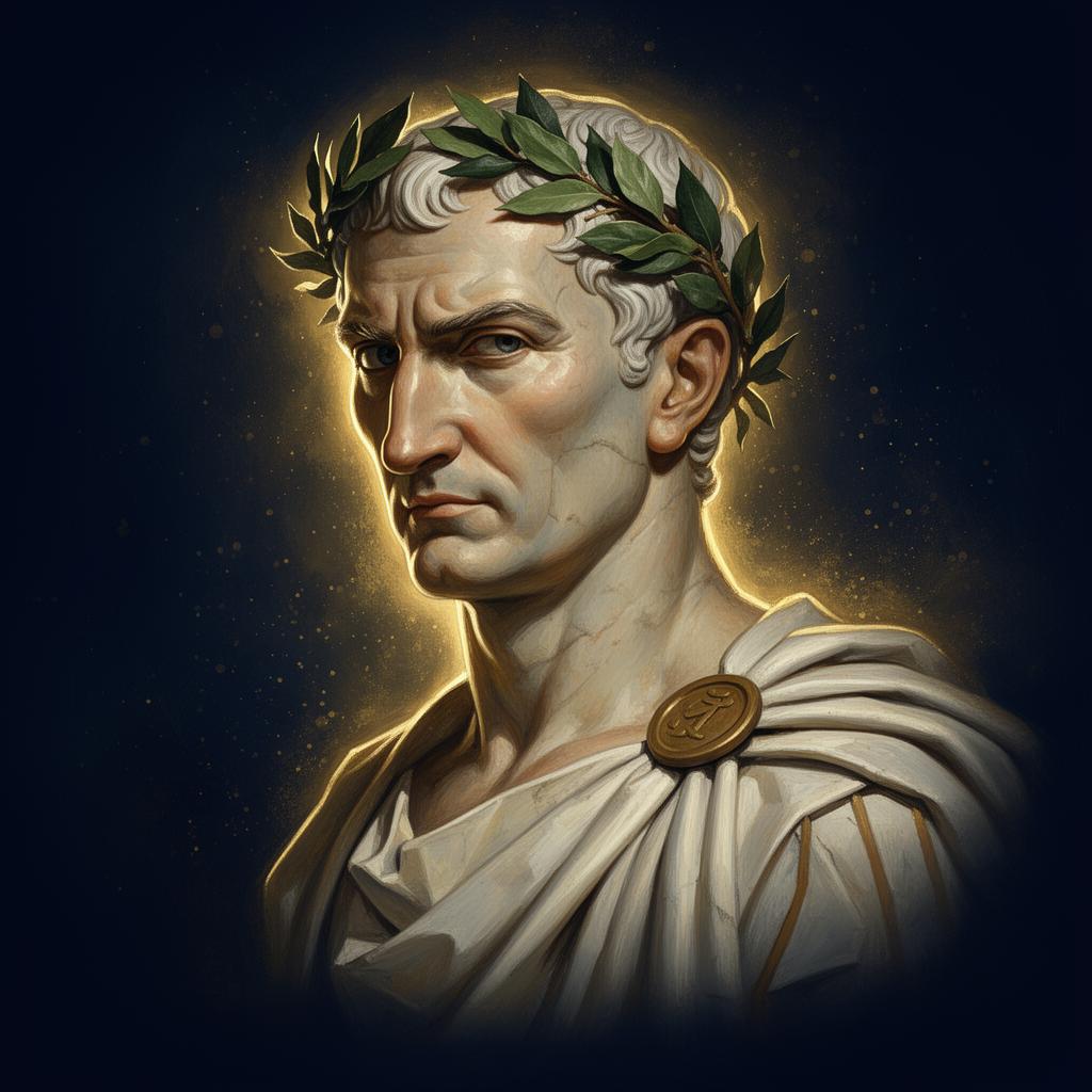 Julius Caesar portrait card