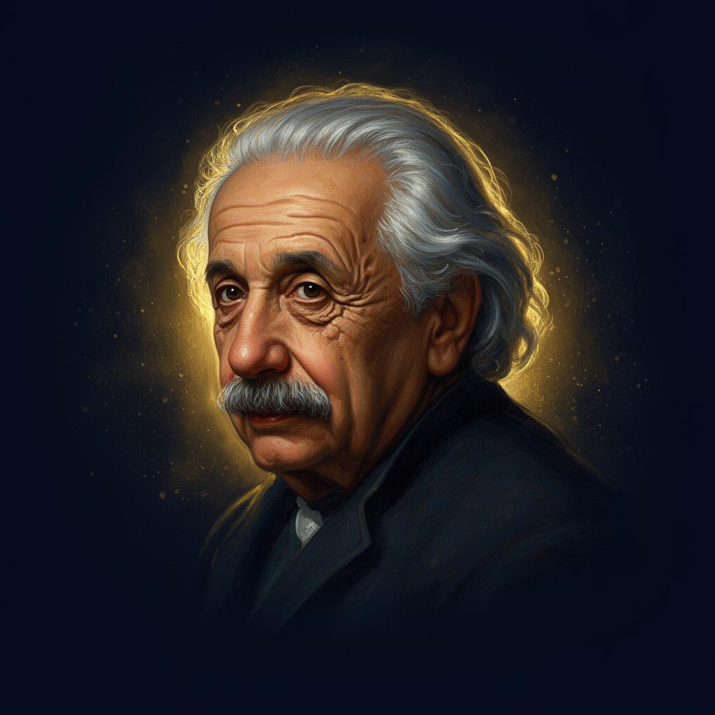 Einstein portrait card