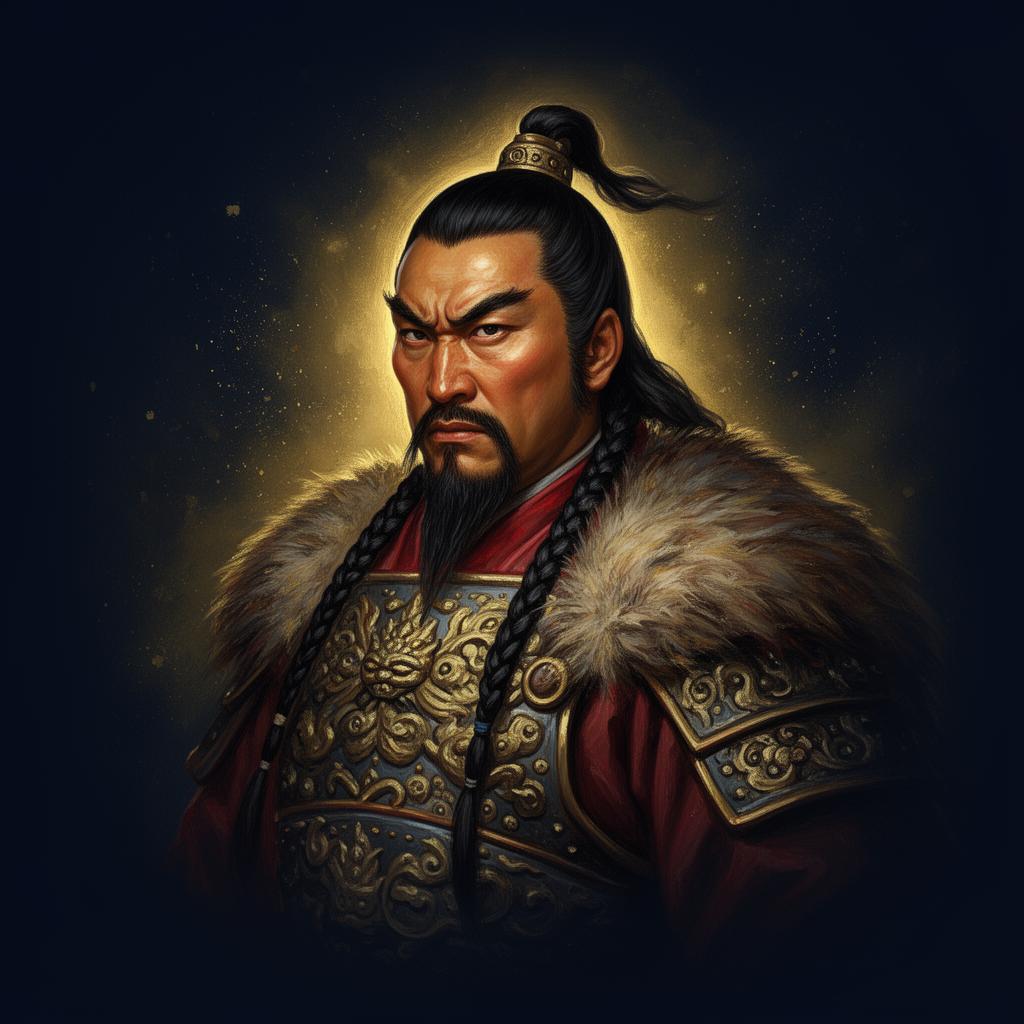 Genghis Khan portrait card