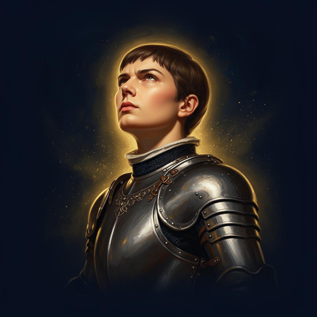 Joan of Arc portrait card